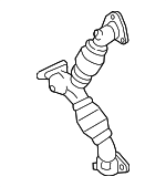 14012EZ40B - : Exhaust Pipe for Nissan: TITAN XD Image