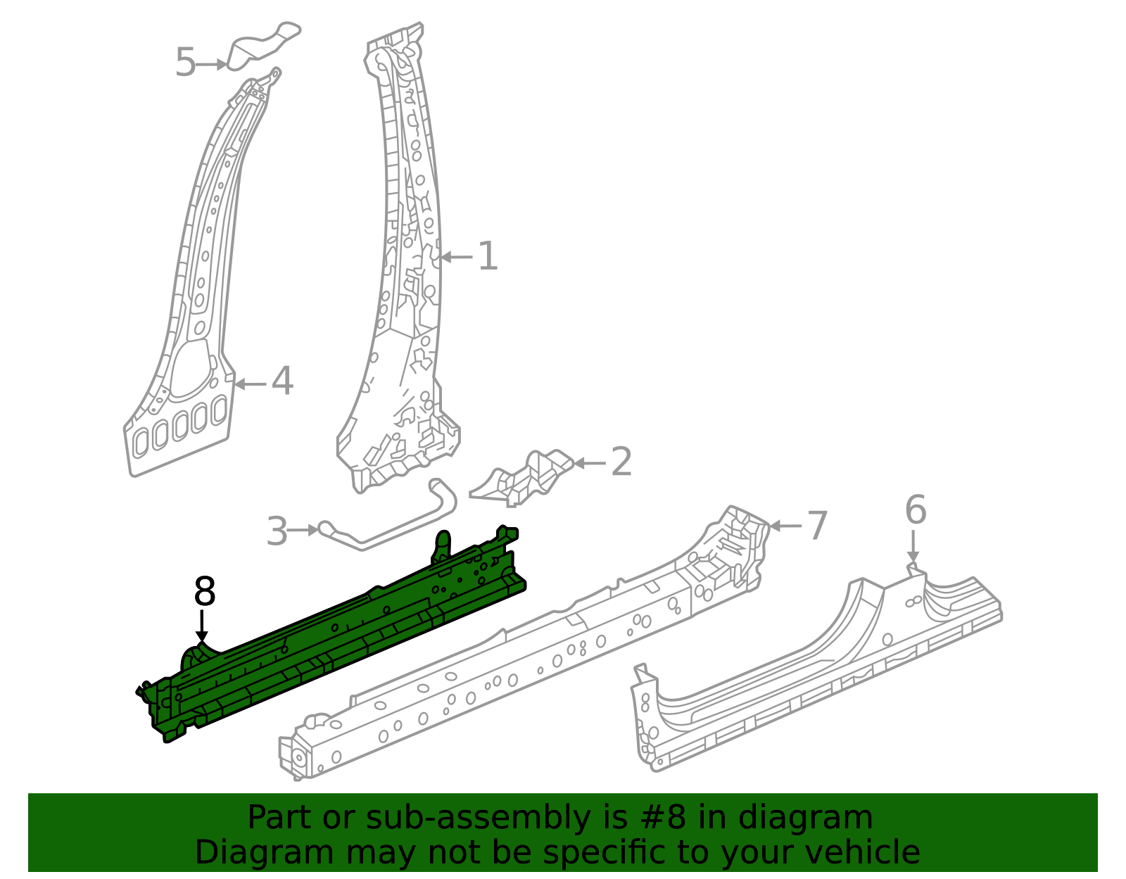 2025 Acura ADX Rocker Panel 65140-3BH-305ZZ | OEM Parts Online
