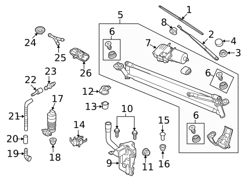 Wipers for 2015 Volkswagen Tiguan #0
