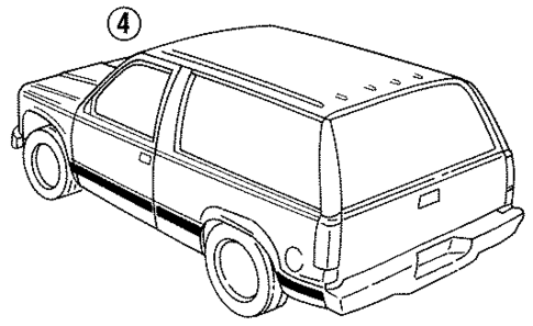 Stripe Tape for 1993 GMC Yukon #1