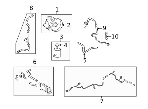 Pump & Hoses for 2010 Hyundai Azera #0