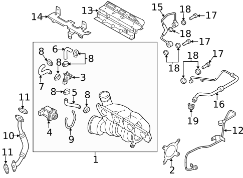 Turbocharger & Components for 2012 Volkswagen Jetta #1