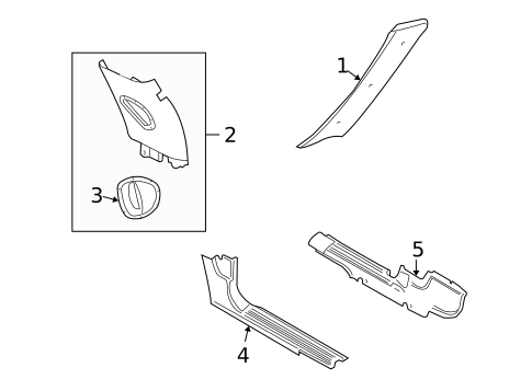 Interior Trim - Pillars for 2005 Land Rover Freelander #0