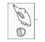 EMG500200LUM - Body: Center Pillar Trim for Land Rover: Freelander Image