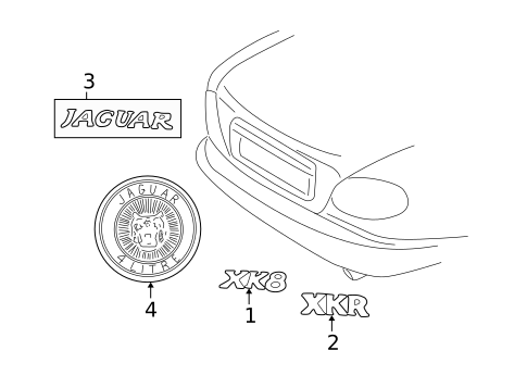 Exterior Trim - Trunk for 2005 Jaguar XKR #0