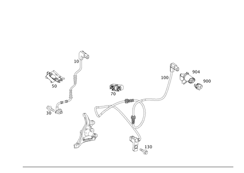 Front Axle Wiring for 2014 Mercedes-Benz GLK250 #0