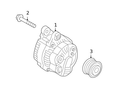 Alternator for 2008 Hyundai Azera #1