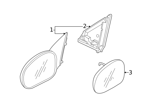 Outside Mirrors for 2004 Pontiac GTO #0