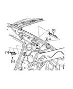 6034939 - Electrical: Hex Head Screw for Chrysler: 200, 300, Pacifica, Voyager | Dodge: Caliber, Challenger, Charger, Charger Daytona | Fiat: 500 | Jeep: Cherokee, Compass, Gladiator, Grand Cherokee, Grand Cherokee L, Grand Cherokee WK, Grand Wagoneer, Wagoneer, Wrangler Image