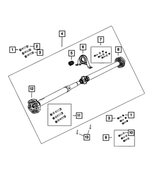 6509995AA - All Wheel Drive; Differential and Drive Line: Bolt, Mounting for Mopar Image