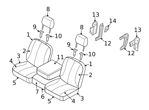 Front Seat Components for 2007 Dodge Ram 1500 #11