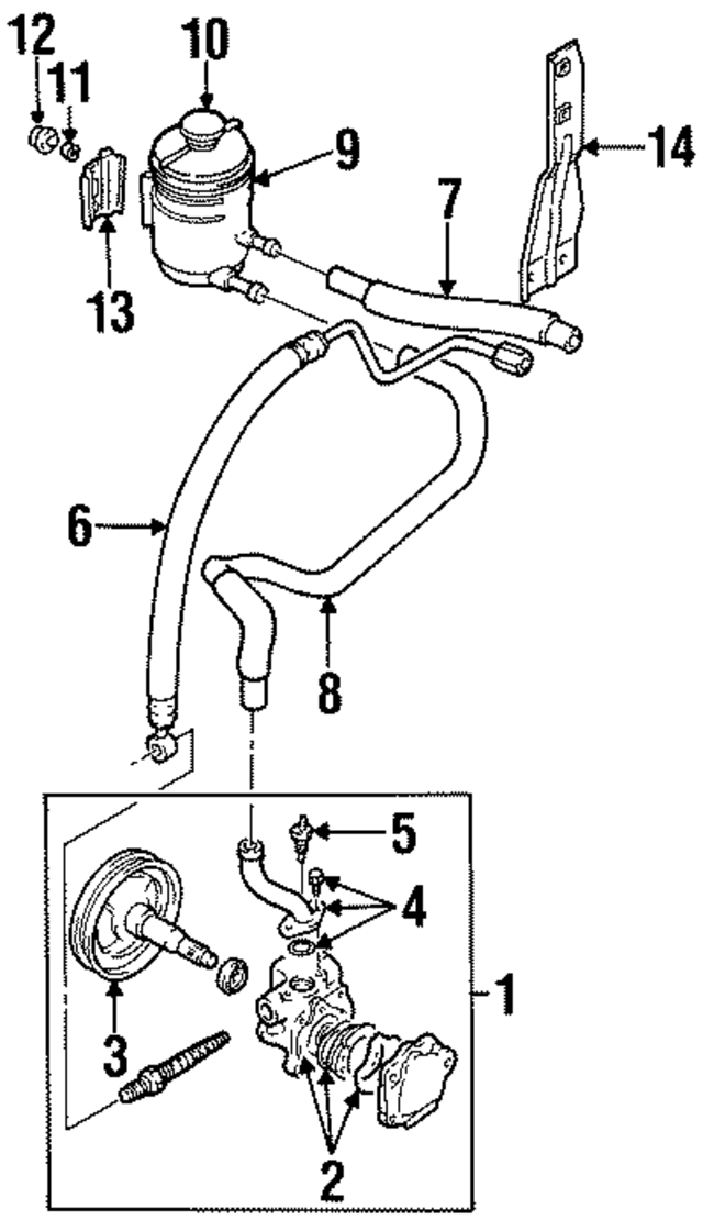 30020216 - Steering: Power Steering Reservoir Hose for GM Image