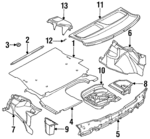 51468146708 - : Pkg Tray Trim Support for BMW: 318ti Image