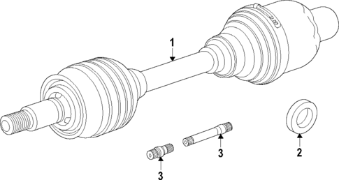 Rear Axle for 2023 GMC Hummer EV Pickup #0