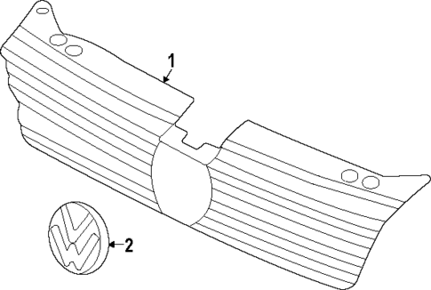 Grille for 2025 Volkswagen Taos #0