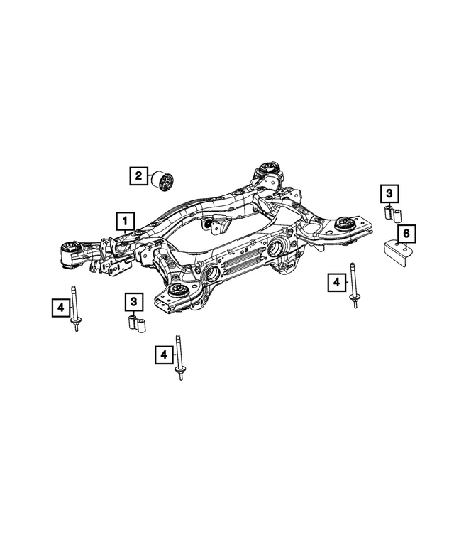 68630413AB - : Rear Suspension Cradle for Mopar Image