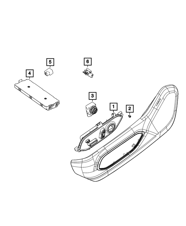 68518923AB - : Power Seat Switch for Mopar Image