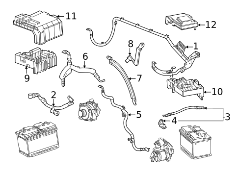 Battery Cables for 2025 GMC Sierra 2500 HD #3