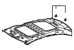 6331033760A0 - Body: Headliner for Lexus: ES300h, ES350 Image