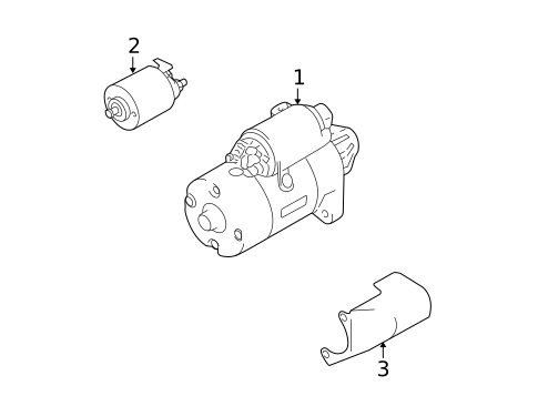 Starter for 2002 Mitsubishi Montero Sport #1