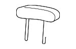 YW7Z54611A08AAA - Body: Headrest for Ford: Crown Victoria | Mercury: Grand Marquis Image