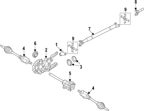 Axle Shafts & Joints for 2024 Lincoln Aviator #0