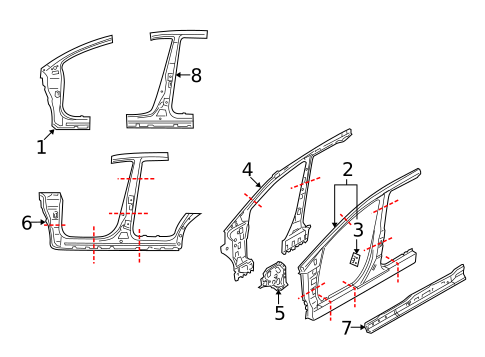 Rocker for 2008 Mazda CX-9 #0