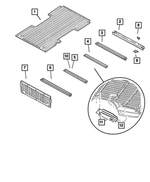 55257144AC - Body Sheet Metal Except Doors: Box Floor Panel for Mopar Image image