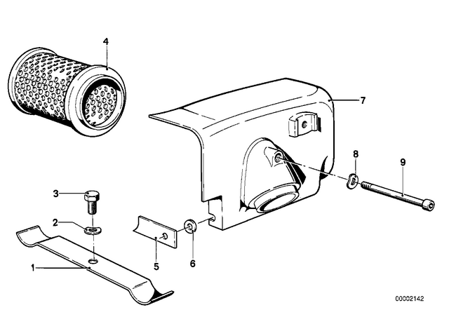 13721262785 - : Air Cleaner Housing Right for BMW-Motorrad Image