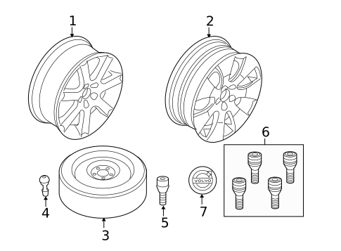 Wheels for 2010 Volvo V70 #0