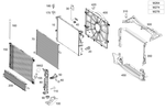 995002103 - Radiator: Radiator for Mercedes-Benz: C350e, C400, C450 AMG Image