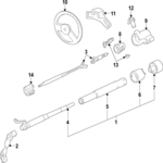 26060137 - Steering: Column Assembly for Chevrolet: Express 1500, Express 2500, Express 3500 | GMC: Savana 1500, Savana 2500, Savana 3500 Image