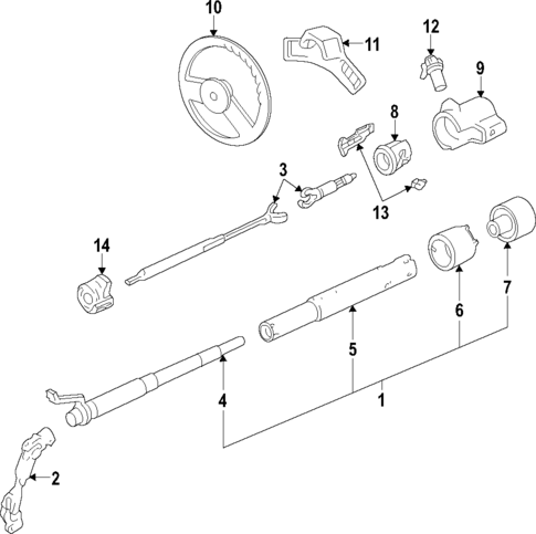 Steering Wheel for 1998 Chevrolet Express 2500 #1