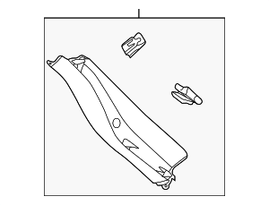 F1EZ5842906AD - Body: Lift-Gate Trim for Ford Image