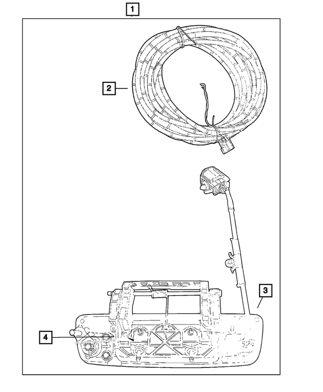56054164AD - Mopar Accessories - Component Parts: Camera for Mopar Image