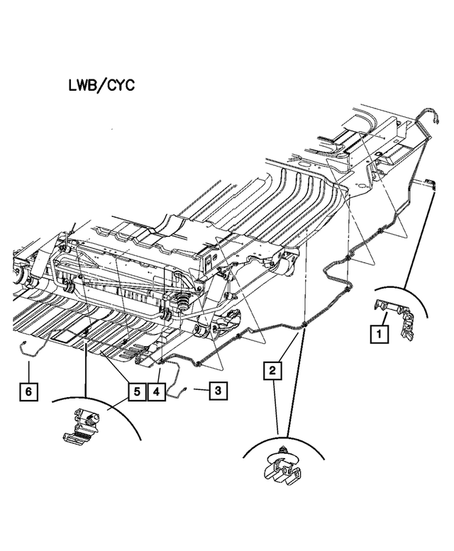 4683937AA - Service Brakes: Bracket And Fuel Tube Clip, Mounting for Mopar Image