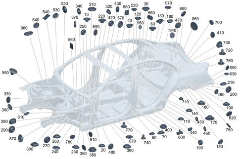 Sealing Washers, Grommets for 2025 Mercedes-Benz C 63 AMG&reg; S E Performance #0