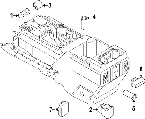 Front Console for 2022 Ford F-150 Lightning #2