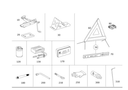Tools and Accessories for 2013 Mercedes-Benz E400 #0