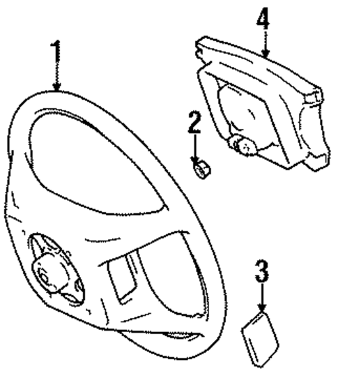 Steering Wheel for 1998 Lexus LS400 #0