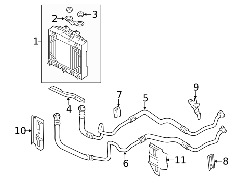 Oil Cooler for 2011 BMW 750Li #1