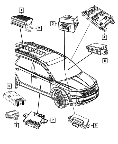 Keys, Modules and Engine Controllers for 2015 Dodge Journey #0