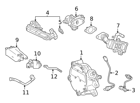 Emission Components for 2019 Toyota Corolla #1