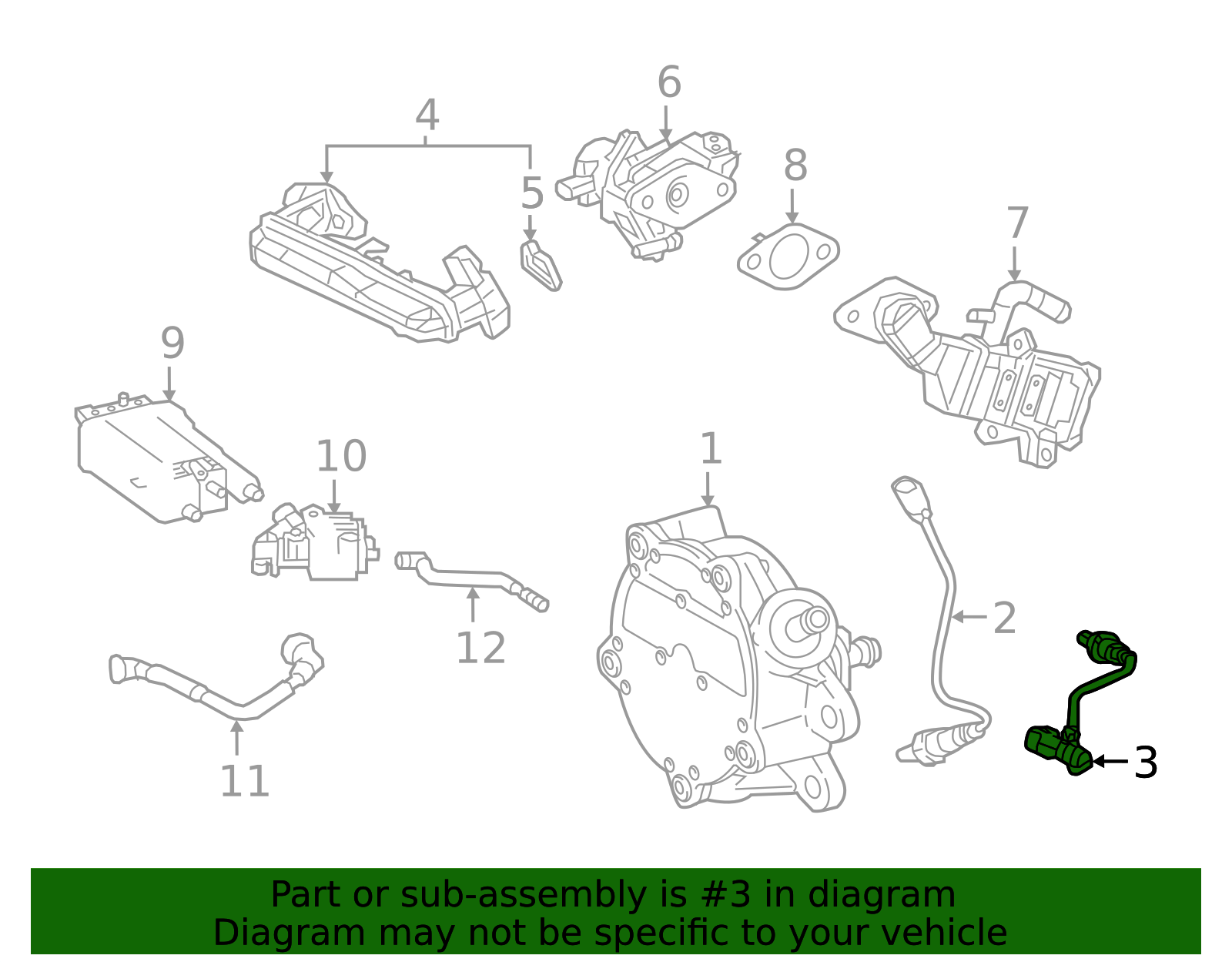 Genuine Toyota Oxygen Sensor part# 89467-02140 for 2019-2025