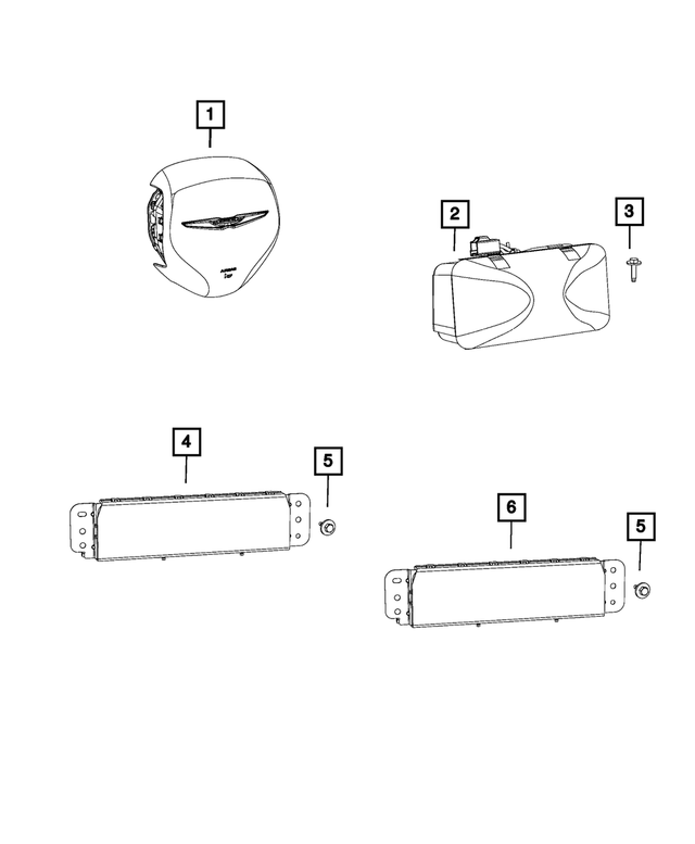 « 5VP651TVAF –  : Conducteur Coussin Anti-chocs pour Mopar Image »