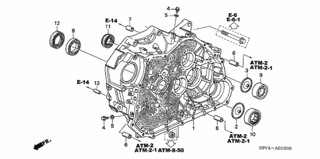 AT Torque Converter Case (-'05) for 2005 Honda Pilot #0