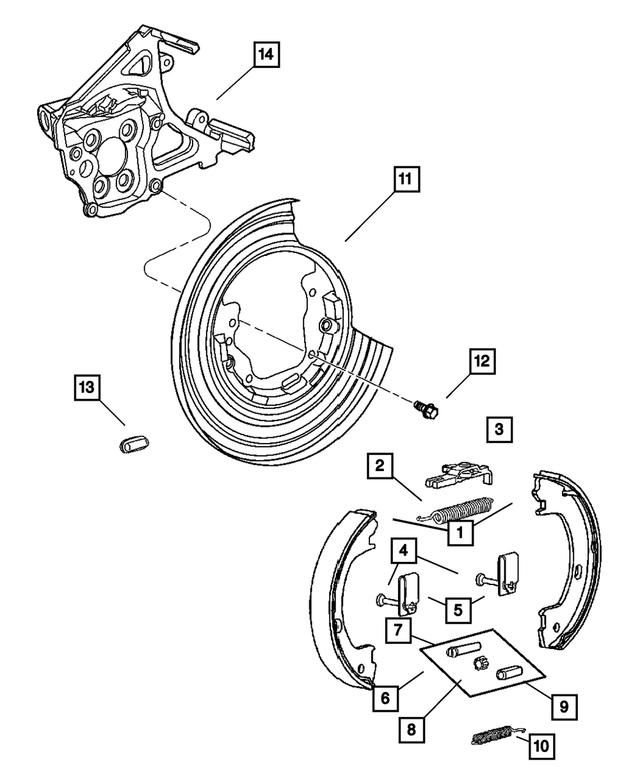 4797311 - : Disc Brake Adapter, Left for Mopar Image
