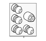 LR043820 - Tire &amp; Wheel: Wheel Lock Set for Land-Rover Image