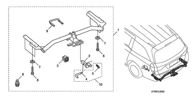 Trailer Hitch for 2015 Honda Odyssey #0