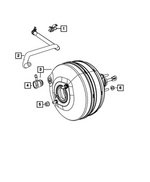 68364387AB - Brakes: Brake Booster Vacuum Hose for Mopar Image